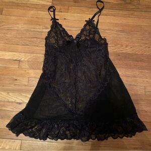 Frederick's of Hollywood Midnight Lace Chemise